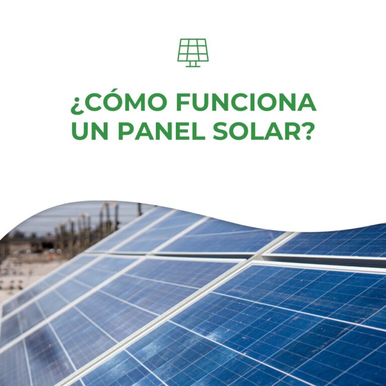 cómo funciona un panel solar